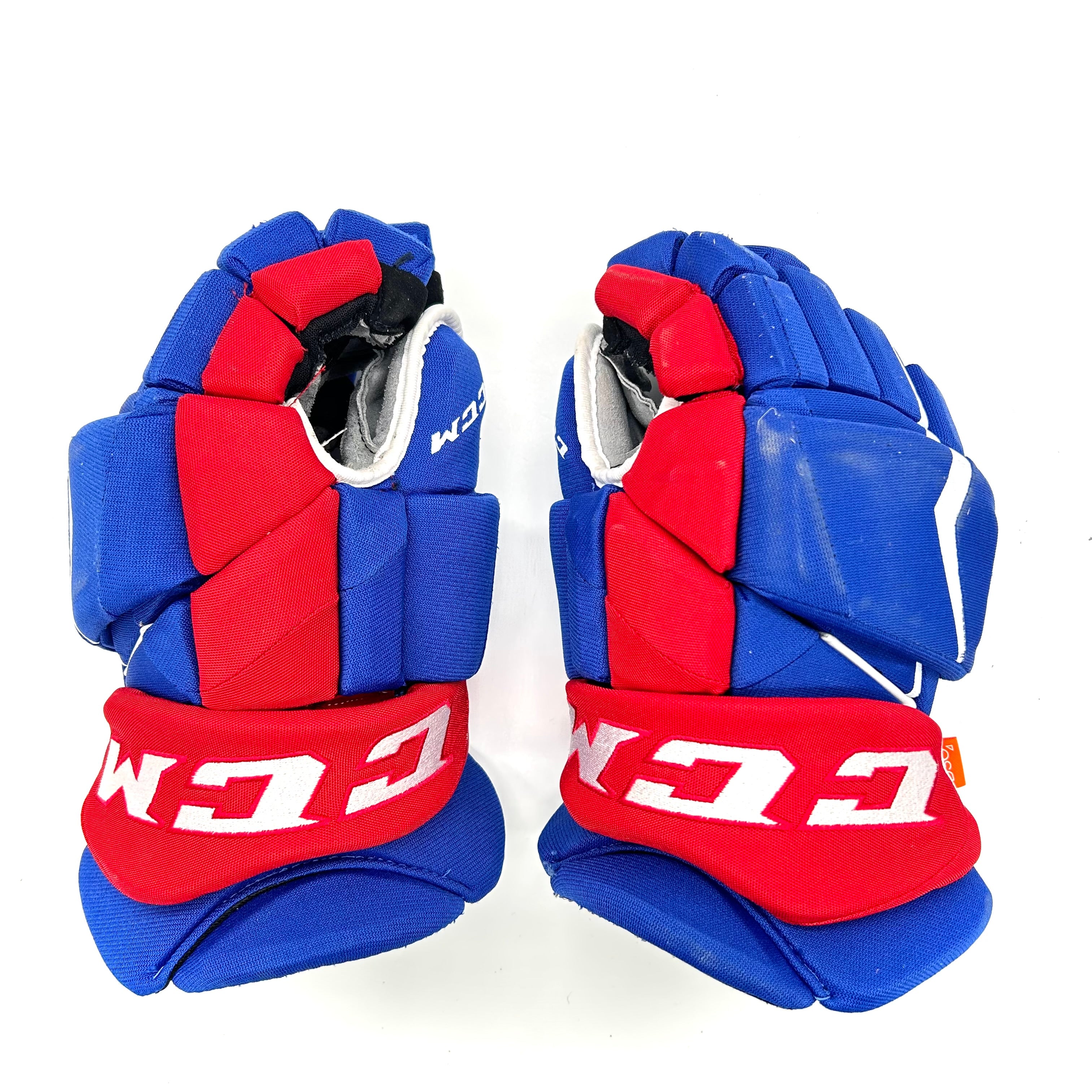 CCM HGJSPP - Gants Pro Stock d'occasion (bleu/rouge)